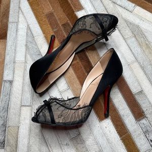 Christian Louboutin D’Orsay Black Pumps